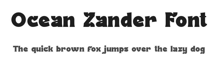 Ocean Zander Font by CalligraphyFonts.net — Display Font