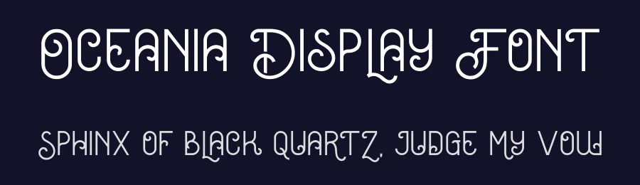 Oceania Display Font by LetterStuff Typefoundry — Display Font — thumbnail 2