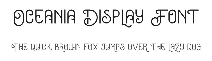 Oceania Display Font by LetterStuff Typefoundry — Display Font