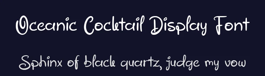 Oceanic Cocktail Display Font by Allouse.Studio — Display Font — thumbnail 2