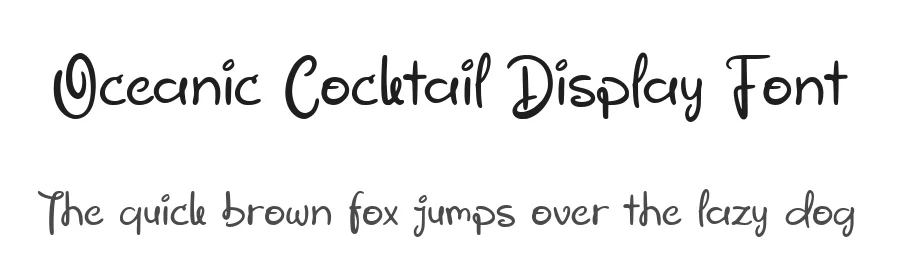 Oceanic Cocktail Display Font by Allouse.Studio — Display Font