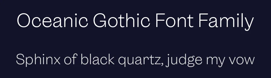 Oceanic Gothic Font Family by Interval Type — Blackletter Font — thumbnail 2