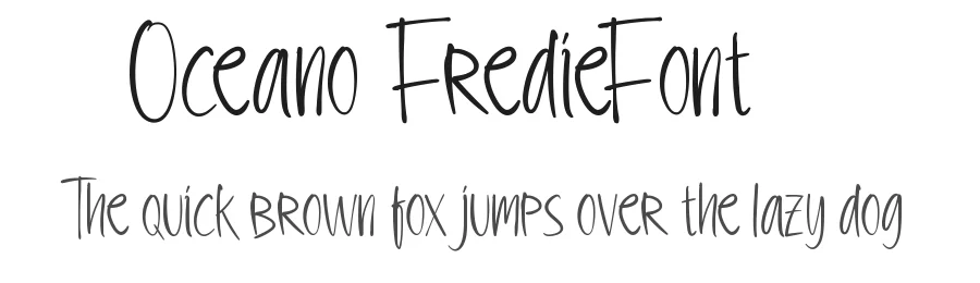 Oceano Fredie Font by edricstudio — Display Font