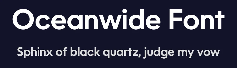 Oceanwide Font by California Type Foundry — Sans Serif Font — thumbnail 2