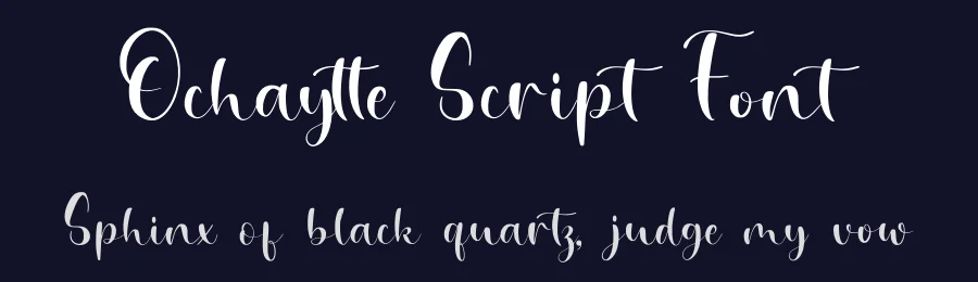 Ochaytte Script Font by Dhabee — Serif Font — thumbnail 2