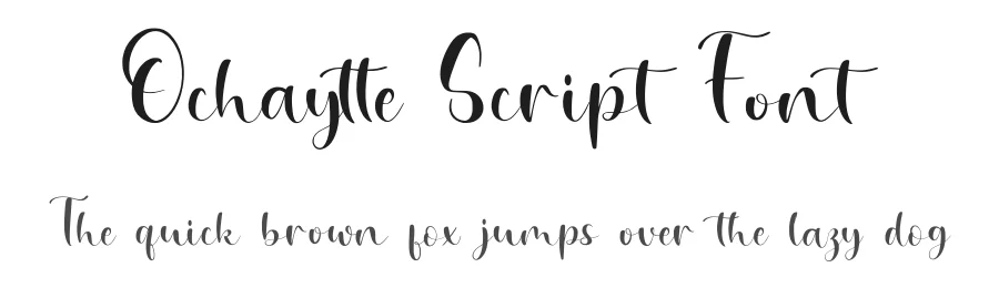 Ochaytte Script Font by Dhabee — Serif Font