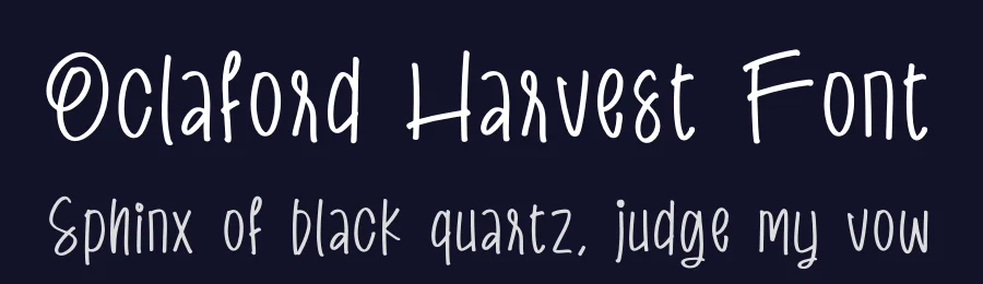 Oclaford Harvest Font by perspectype — Script Handwritten Font — thumbnail 2