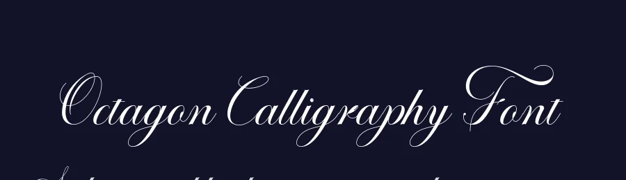 Octagon Calligraphy Font by SlexStudio — Script Handwritten Font — thumbnail 2