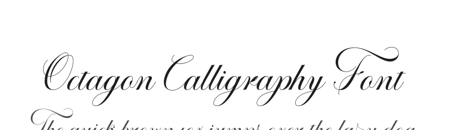 Octagon Calligraphy Font by SlexStudio — Script Handwritten Font
