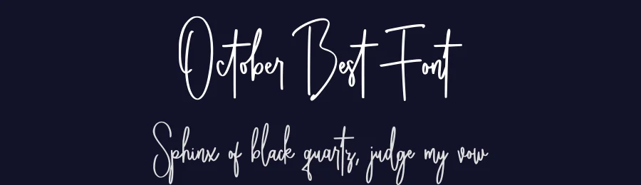 October Best Font by Abo Daniel — Script Handwritten Font — thumbnail 2