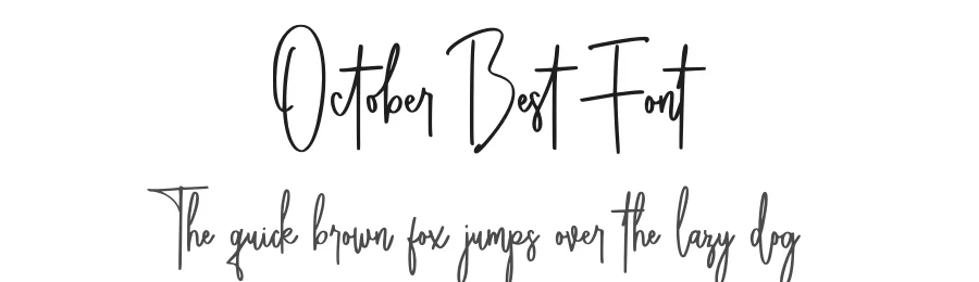 October Best Font by Abo Daniel — Script Handwritten Font
