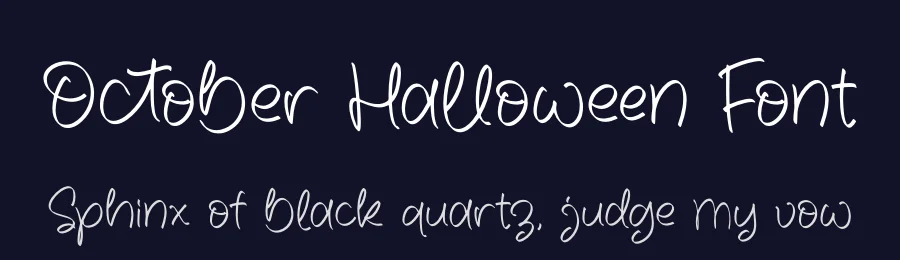 October Halloween Font by letterfabric — Script Handwritten Font — thumbnail 2