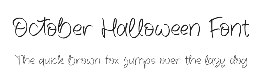 October Halloween Font by letterfabric — Script Handwritten Font