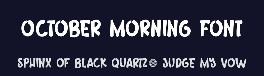 October Morning Font by CalligraphyFonts.net — Display Font — thumbnail 2