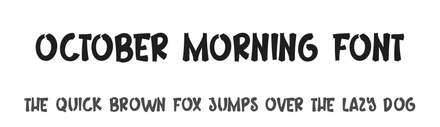 October Morning Font by CalligraphyFonts.net — Display Font