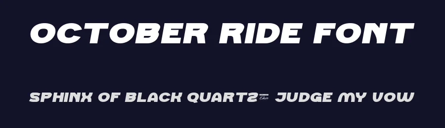 October Ride Font by edricstudio — Display Font — thumbnail 2