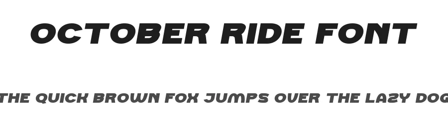 October Ride Font by edricstudio — Display Font