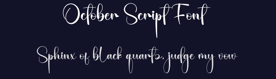 October Script Font by creativeletter — Script Handwritten Font — thumbnail 2