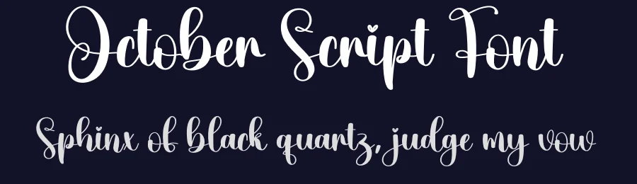 October Script Font by creativeletter — Script Handwritten Font — thumbnail 2