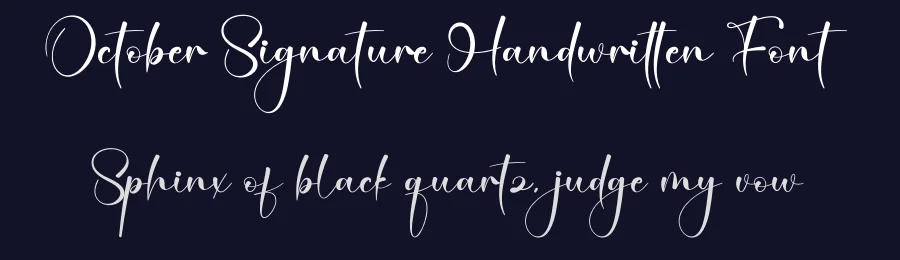 October Signature Handwritten Font by creativeletter — Script Handwritten Font — thumbnail 2