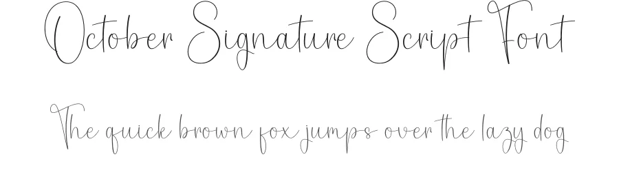 October Signature Script Font by creativeletter — Script Handwritten Font
