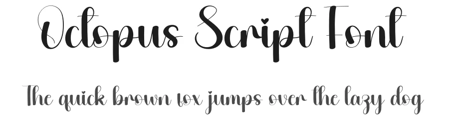 Octopus Script Font by andikastudio — Script Handwritten Font