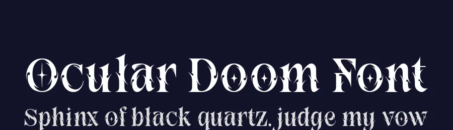 Ocular Doom Font by alit design — Blackletter Font — thumbnail 2