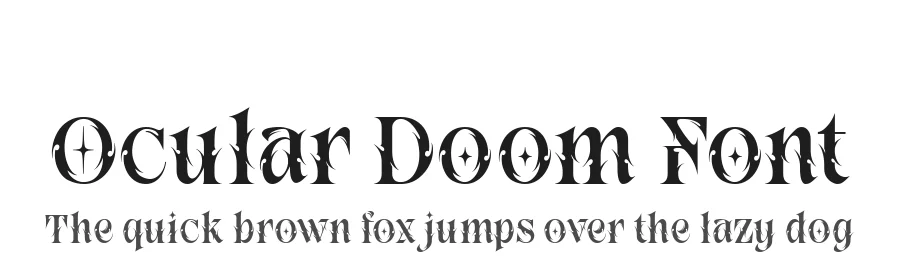 Ocular Doom Font by alit design — Blackletter Font