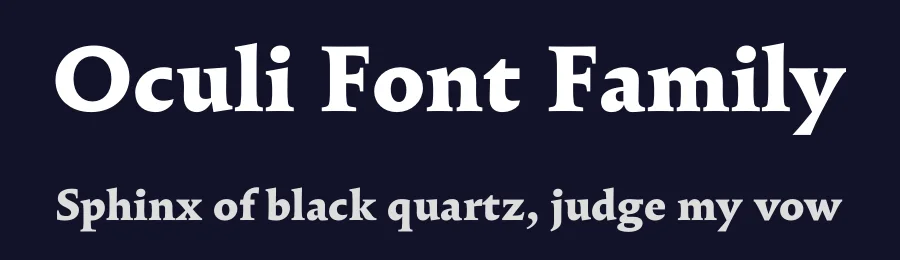Oculi Font Family by James Todd — Display Font — thumbnail 2