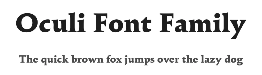 Oculi Font Family by James Todd β Display Font
