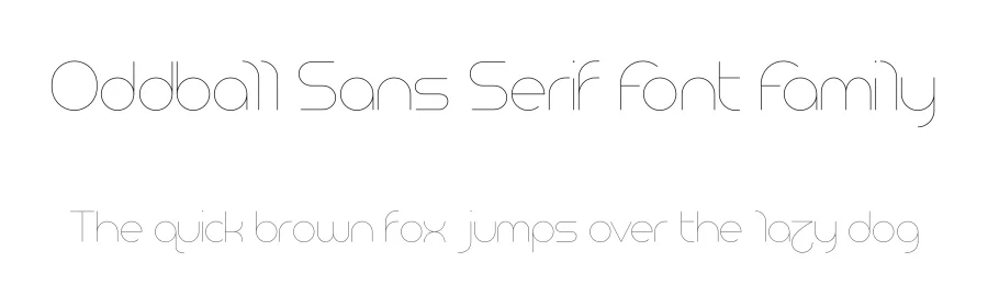 Oddball Sans Serif Font Family by Retr0 — Display Font
