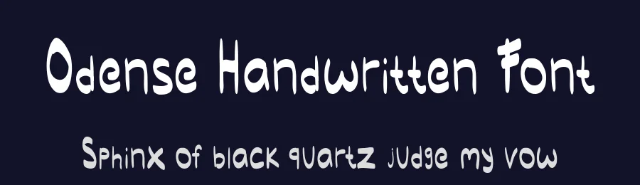 Odense Handwritten Font by NirmalaGraphics — Script Handwritten Font — thumbnail 2