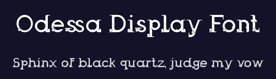 Odessa Display Font by fontkong — Sans Serif Font — thumbnail 2