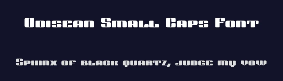 Odisean Small Caps Font by defharo — Display Font — thumbnail 2
