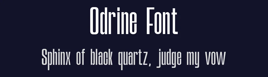 Odrine Font by roomspace.cl — Decorative Font — thumbnail 2