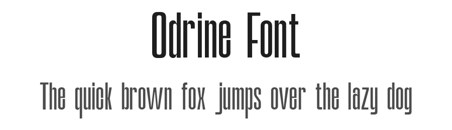 Odrine Font by roomspace.cl — Decorative Font
