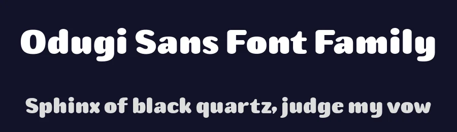 Odugi Sans Font Family by Zain Fahroni — Sans Serif Font — thumbnail 2