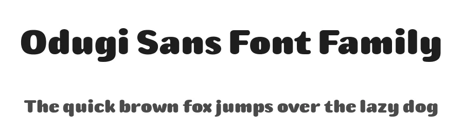Odugi Sans Font Family by Zain Fahroni — Sans Serif Font
