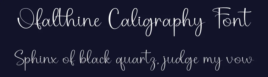 Ofalthine Caligraphy Font by DN Creative — Script Handwritten Font — thumbnail 2