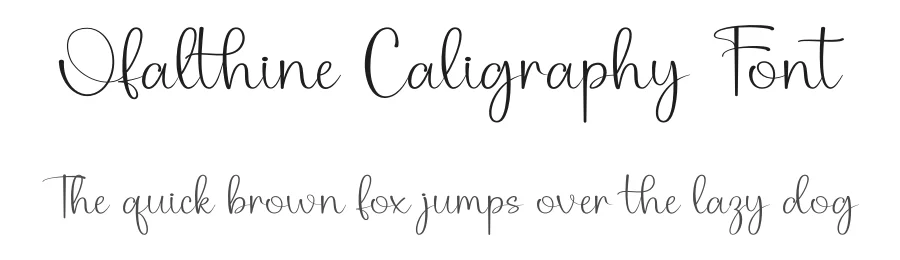 Ofalthine Caligraphy Font by DN Creative — Script Handwritten Font