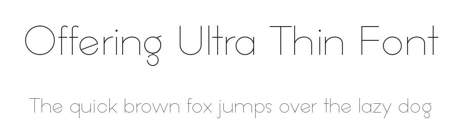 Offering Ultra Thin Font by 7NTypes — Sans Serif Font