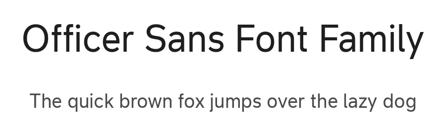Officer Sans Font Family by HVD Fonts — Sans Serif Font