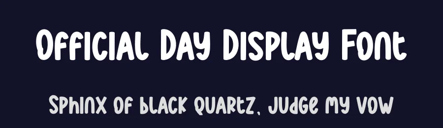 Official Day Display Font by creativeletter — Display Font — thumbnail 2
