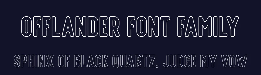 Offlander Font Family by craftsupplyco — Sans Serif Font — thumbnail 2