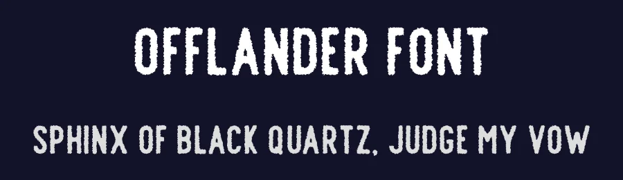 Offlander Font by Craft Supply Co. — Display Font — thumbnail 2