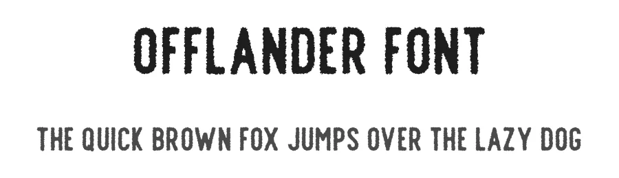 Offlander Font by Craft Supply Co. — Display Font