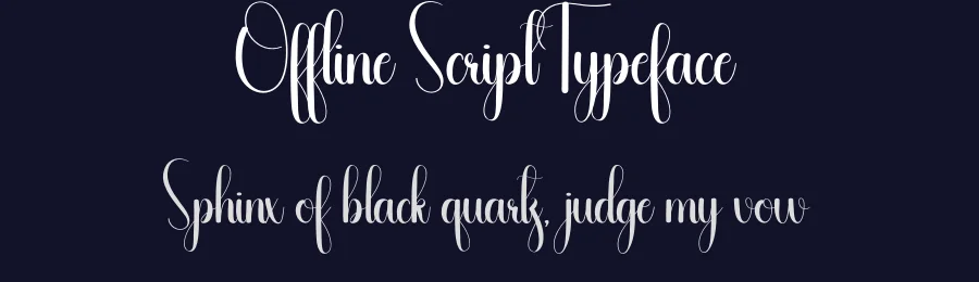 Offline Script Typeface by andikastudio — Script Handwritten Font — thumbnail 2