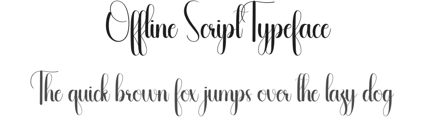 Offline Script Typeface by andikastudio — Script Handwritten Font