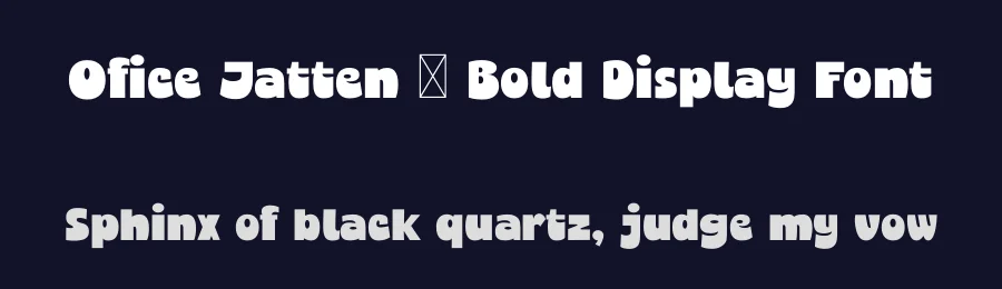 Ofice Jatten – Bold Display Font by Lettermine — Decorative Font — thumbnail 2