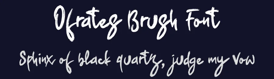 Ofrates Brush Font by Dhabee — Script Handwritten Font — thumbnail 2